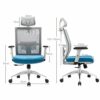 LZQDM Chairs,Office Chair with Arms and Back Support Executive Adjustable Computer Chair Swivel Ergonomic Desk Chair Comfy Padded for Office/Home