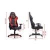 FMXQYH Gaming Chair for Adults, Ergonomic Office Chair with Height Adjustable, Computer Chair PU Leather Material Can Be for Office, Home and Pla