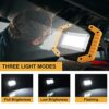 tekstap LED Rechargeable Work Light - 30W 2000LM USB Portable Super Bright Cordless Outdoor Floodlight Battery Powered Flood Working Site COB Sec