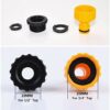 Topways® Garden Hose Connector Set, including Hose End Quick Connector, Hose Waterstop Connector, 2in1 Threaded Tap Connector, Double Male Snap C