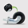 SKOAJAS Plate Casters Wheels Swivel Caster Wheels for Furniture,Universal Moving Wheel,Beauty Salon Trolley Wheels,Kitchen Storage Rack Caster,Sh