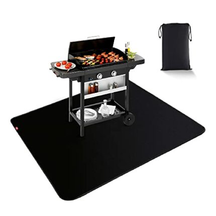 Fire Pit Mat for Decking, EC Technology 122 * 152 cm Grill Mat Outdoor BBQ Mat, Heat Resistant Mat Fireproof Mat for Decking Patios, Welding Blan