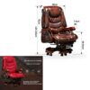 YT.JYUERI Relax Comfortably Safe Managerial Chairs Executive Chairs Massage Office Chair with Lumbar Support for Home Office, High Back Executive