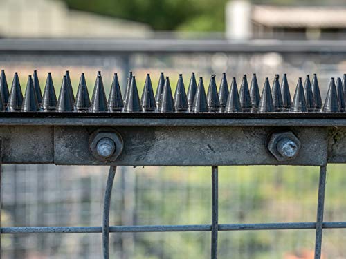 Prikkastrip Eco Fence Wall Spikes Garden Security Anti climb cat/intruder deterrent (5m, Grey)