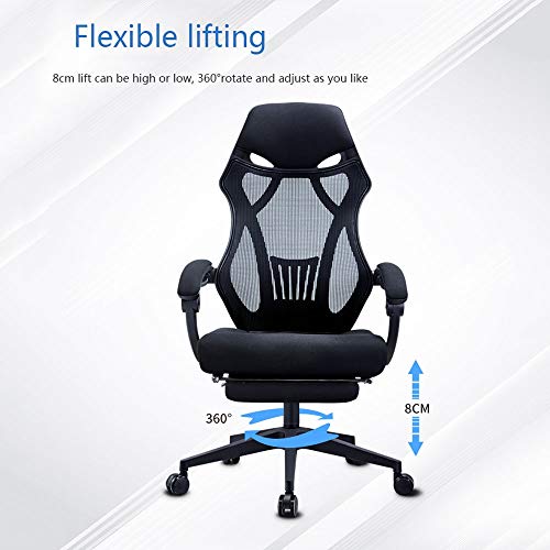 LZQDM High Back Swivel Chair Office Chair Swivel Office Chair Ergonomic Recliner Break Chair High Back Adjustable Height Reclining Armrest Chair