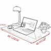 FWZJ Folding Wall-Mounted Drop-Leaf Table, Simple Floating Laptop Desk Dining Table Foldable Hanging Computer Table Small Wooden Desk for Office