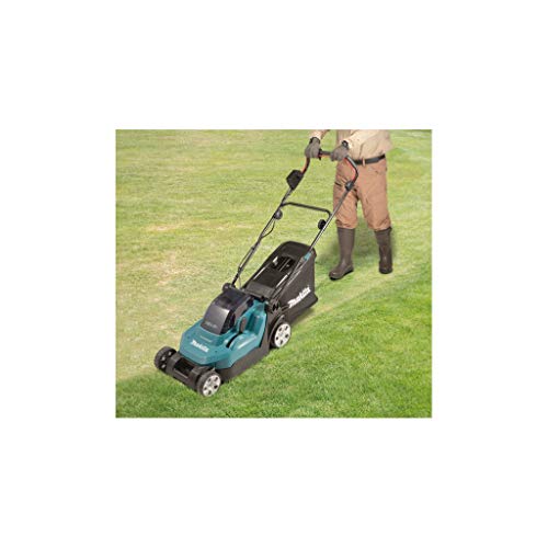 Makita DLM382PM2 Twin 18V (36V) Li-ion LXT 38cm Lawn Mower Complete with 2 x 4.0 Ah Batteries and Twin Port Charger