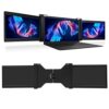 Zunate Triple Portable Monitor for Laptop, 15.4" Full HD 1080P IPS Display, Triple Screen for Laptop of 13.5-18.19, Compatible with Laptop, PC, P