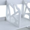 Table Bookcase, Mini Storage Cabinet, Small Bookcase, Desk Organizer for Small Bookcases, Small Bookcase for Home and Office, 30 x 21 x 40 cm