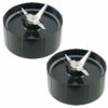 Rhinenet 2PCS Cross Blades Replacement Parts Compatible with Magic Bullet Stirring Blade Juicer 250W Cross Blade, Ice Shaver Spare Blade Replacem