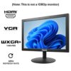 Thinlerain 15.4 Inch Small PC Monitor HDMI VGA, 1400×900 LED Display Screen Monitor for Computer PC Windows 7/8/10 (60Hz, 5ms, VESA, TN Panel) Bu