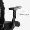 ZXNRTU Relax Comfortably Safe Ergonomic Office Chair, Mesh Computer Desk Chair with Adjustable Lumbar Support, Armrest, Headrest - High Back Exec