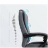 WALNUT Ergonomic Office Recliner Chair with Lumbar Support Modern Simple Leisure Chair Study Chair Fabric Office Chair Bow Chair (Color : Gray)