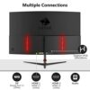 Z-Edge 27 Inch Curved Gaming Monitor 200Hz/165Hz(DP) 144Hz(HDMI) 1ms MPRT Full HD 16:9 Curved Screen 350cd/m² Brightness, Ultra-Thin Bezel, FreeS