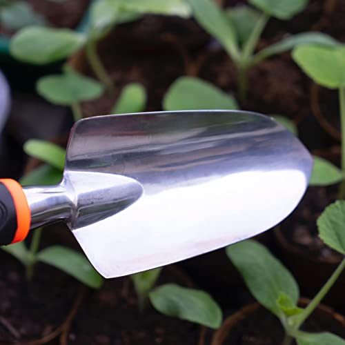 Gardi Black & Orange Hand Trowel for Weeding, Moving, Planting & Digging