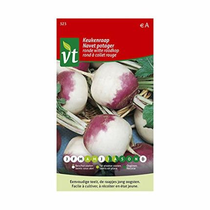 Turnip Round with Red Collar Seeds - 6 g - Seeds: 600