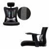 LZQDM Office Chair - Leather Office Chair Computer Desk Task Ergonomic Swivel Chair Adjustable Lumbar Support and Padded