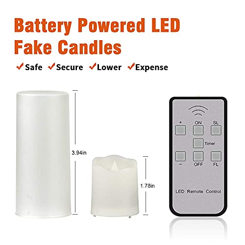 Rechargeable Battery Tea Lights, 6 Pcs Warm White Led Tea Lights with Remote & Timer, Fake Candles,Led Candles,Electric Tea Lights,Small Led Ligh