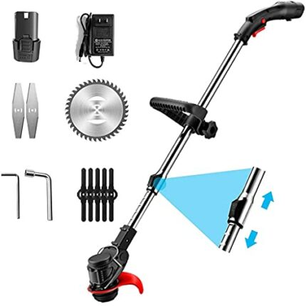 FSCLJ Push cord electric lawn trimmer, electric brush cutter, lawn mower, garden tools, for lawn, garden, agricultural field, 3900ma