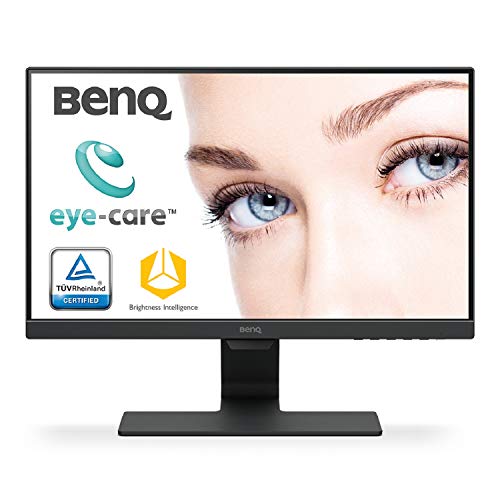 BenQ GW2280 22 Inch 1080p Eye Care LCD Monitor, Anti-Glare, Dual HDMI, B.I. Sensor for Home Office - Black