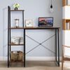 CZDYUF Computer Desk With Bookshelf Study Desk Workstation With Bookcase Office Furniture