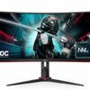 AOC Q24G2A/BK 23.8" Widescreen IPS Black Multimedia Monitor (2560x1440/1ms/2xHDMI/DisplayPort)