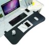 WANGFENG C Clamp-On Keyboard Tray Under Desk, Ergonomic Keyboard Shelf Under Desk Sliding Adjustable Desk Sliding Keyboard for Office Home Typing