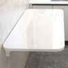 Wall Mounted Folding Table, Wood Folding Table Drop-Leaf Table, Laundry Folding Table Floating Desk Workbench For Small Spaces, Wall Hanging Kitc