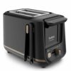 Tefal Black 2 Slot Toaster with Magnetic Clips, Large Controls, 7 Browning Levels, Removable Crumb Tray, Raise Function TT533811