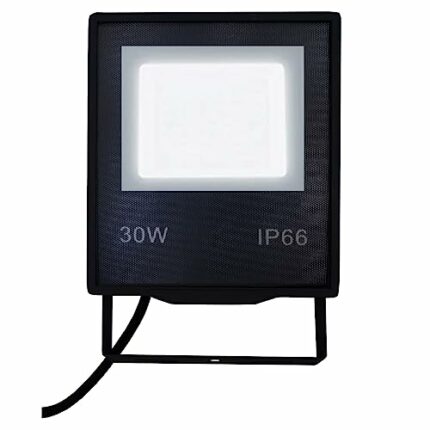 51buyoutgo LED Flood Lights Outdoor, IP66 Outdoor Flood Lights Mains Powered, 30W LED Floodlight, 6500K Garden Outdoor Floodlight, 2400LM Garden