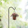 Urban Deco Shepherds Crook Hooks for Garden Lights Adjustable Metal Stake Hangers Garden Heavy Duty Plant Hooks for Garden Lights Weddings Plant