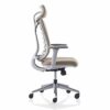Mu High Back Mesh Office Desk and Chair, Ergonomic Office Chair, Computer Work Chair with Adjustable Headrest/Neck Support, Suitable for Home and