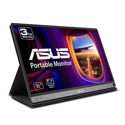 ASUS ZenScreen Portable Monitor 15.6" 1080P FHD Laptop Monitor (MB16AC) - IPS USB-C & USB 3.0 Travel Monitor, Flicker-free and Blue Light Filter