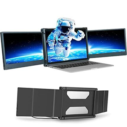 Teamgee Portable Monitor for Laptop, 12” Full HD IPS Display, Dual Triple Monitor Screen, Work with 13”-16” Mac Windows Chrome