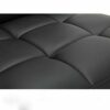 Ygqbgy White Desk Chairs with Wheels Modern PU Leather Office Chair Adjustable Home Computer Executive Chair on Wheels 360° Swivel (Color : Black