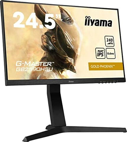 iiyama G-Master GB2590HSU-B1 24.5 Inch Fast (FLC) IPS LCD,Full HD 1920 x 1080, 240 Hz, 0.4 ms, FreeSync Premium, HDR400, 1 x HDMI, 1 x DisplayPor
