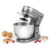 Salter EK5620BGRY Marino Baking Stand Mixer - 6 Speed Kitchen Mixer With Pulse, 5L Stainless Steel Mixing Bowl, Removable Splash Guard, Whisk, Do