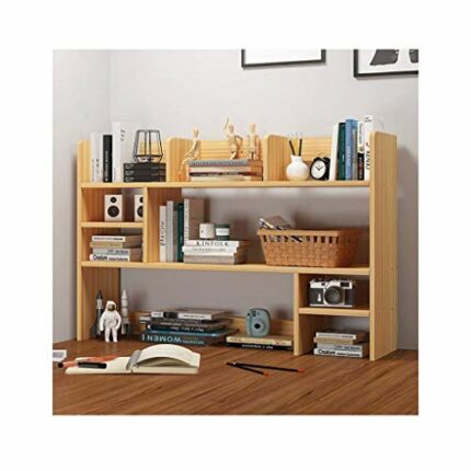 WXJLYZRCXK Bookcases Wood Desktop Bookshelf Office Storage Rack Desk Organizer Literature Photo Display Shelf Home Decoration Countertop Bookcase
