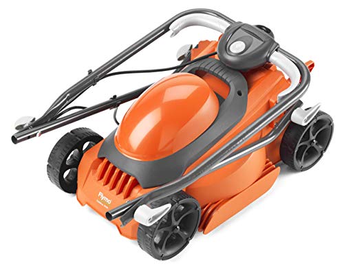 Flymo EasiMow 300R Electric Rotary Lawn Mower - 30 cm Cutting Width, 30 Litre Grass Box, Close Edge Cutting, Rear Roller, Manual Height Adjust, C