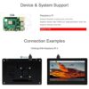 4.3inch DSI LCD Display with Case for Raspberry Pi 4B, 800×480 Capacitive Touchscreen MIPI DSI Display Support Raspbian/Ubuntu/Kali/Retropie/WIN1
