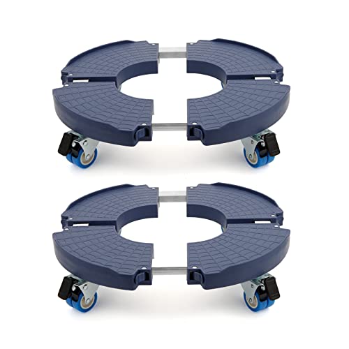 W B D WEIBIDA Plant Caddy with Wheels Heavy Duty 440lbs Capacity, Adjustable 15-21 Inch Rolling Plant Stand Indoor Outdoor, Large Plant Cart Doll