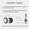 WOWNOVA 2.1" AIO Computer Temp Monitor CPU Cooler LCD Display Upgrade Kit for Water Cooling Systems, PC Sensor Panel for PC Computer Accessories