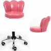 zZZ Furniture Stool/Swivel Chairs Computer Chair Back Support Chair with Wheels Adjustable Home Office Desk Chairs PU Leather Living Room Chairs