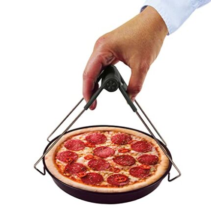 VFM - Air Fryer Plate Gripper - Heat Resistant - Air Fryer Accessory - Grey Grip Handle - Hot Dish Lifter Tongs Anti- Scald Air Fryer Pans Retrie