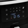 Amazon Basics 6 Litre Air Fryer with Digital Touchscreen and 8 Cooking Presets, Black