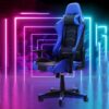 FMXQYH Gaming Chair for Adults, Ergonomic Office Chair with Height Adjustable, Computer Chair PU Leather Material Can Be for Office, Home and Pla