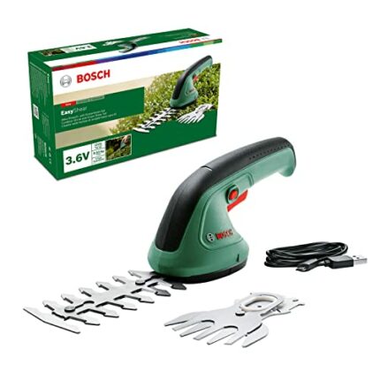 Bosch Garden Shears EasyShear (Integrated 3.6V, Battery runtime: 40 min, Blade Length: 12cm (Shrub) / 8cm (Grass), in Carton Packaging) Green 20