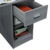 N/A Desk Writing Desk Furniture With Shelves And Two Open Storage Computer Desk Organizer Desk Study (Color : A)