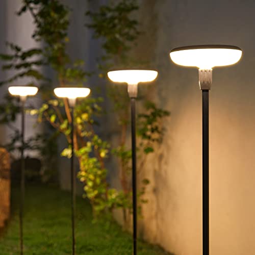 GEARLITE Solar Lights Outdoor Garden, 4 Pack Super Bright Garden Lights Solar Powered Built-in 1000mAh Battery, Sway by Wind, Waterproof Garden O
