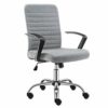 WALNUT Computer Chair - Modern Fabric Low Back Office Chair with Adjustable Height, for Reception Dinning Conference Room(Color : Gray, Size : 94
